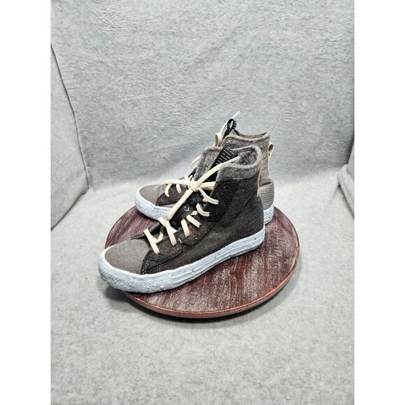 Converse Chuck Taylor All Star High-Top Sneakers Gray & Black Size 6.5 renew - Picture 8 of 14